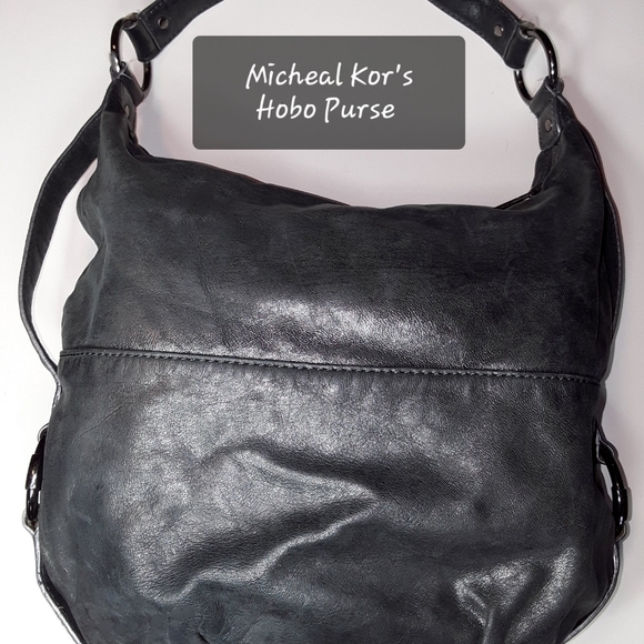 Michael Korr's Charcoal Grey Hobo Bag - Picture 2 of 8